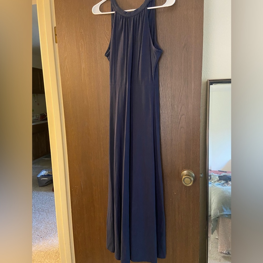 Elegant Navy Blue Maxi Dress